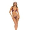 Lurex Dreams 2-osaline rinnahoidja komplekt - Burgundia S/M