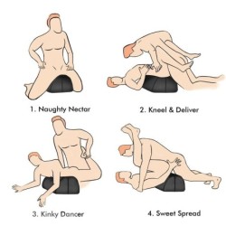 Seksuālais rotaļu spilvens - Melns