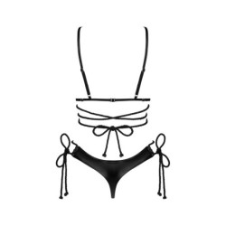 Cordellis - Conjunto Sexy Sem Bojo e com Entrepernas Abertas - Preto