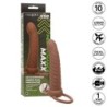 Maxx Doble Penetrador Acanalado 10 Vibraciones Mulato