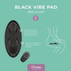 Coixí Vibratori Doble Vibe amb Control Remot - Negre