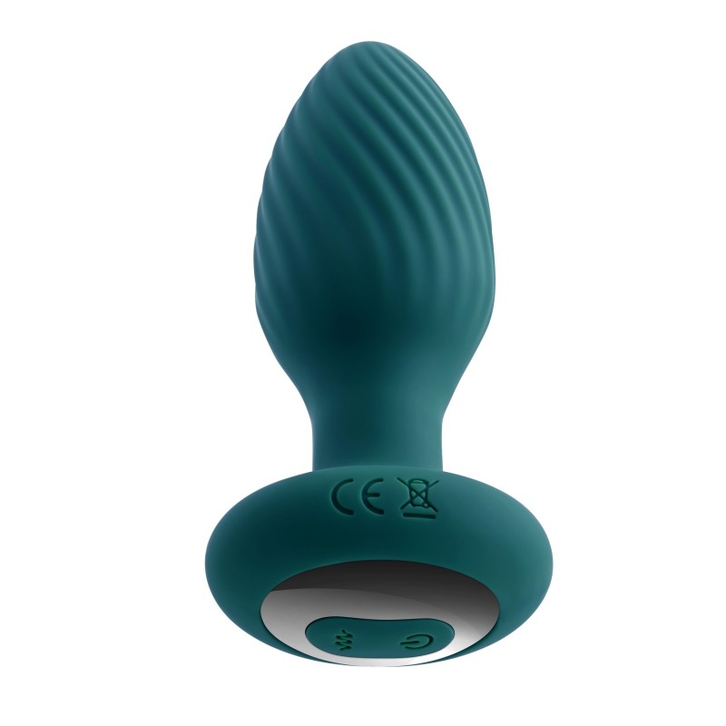 Playboy - Plug Anal avec Queue Rotative - Vert Turquoise