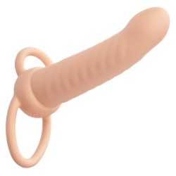 Maxx Dubbel Penetrator Räfflad 10 Vibrationer Natural