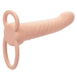 Maxx Dubbel Penetrator Räfflad 10 Vibrationer Natural