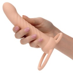 Maxx Dubbel Penetrator Räfflad 10 Vibrationer Natural