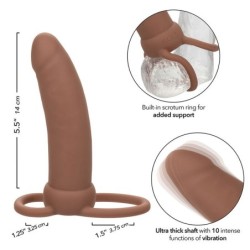 Maxx Dobbel Penetrator Tyk 10 Vibrationer Mulat
