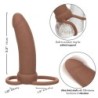 Maxx Podwójny Penetrator Gruby 10 Wibracji Mulat
