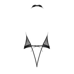 Body Moonlight s otvorenim međunožjem - Crni L/XL