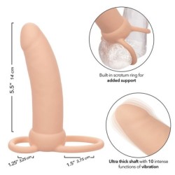 Maxx Dubbele Penetrator Dik 10 Vibraties Naturel