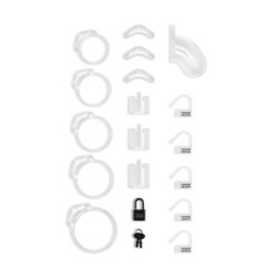 Gaiola de Castidade Lockdown Transparente - Pequena