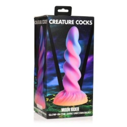 Pimeduses helendav Ükssarvik-dildo
