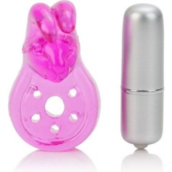 Micro Vibe Arouser Bunny Vibrējošs Gredzens Rozā