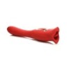 Vibrador de Beso Lickgasm Kiss + Beso de Doble Cara - Rojo
