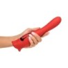 Vibrador de Beijo Lickgasm Kiss + Beijo de Dupla Face - Vermelho