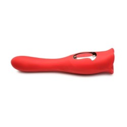 Lickgasm Kiss Vibrator + Dubbelzijdige Kus - Rood
