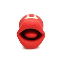 Lickgasm Kiss + vibreeriv suudluste stimulaator - punane