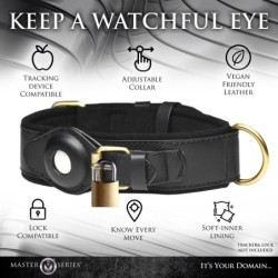 Spårhalsband - Svart