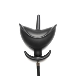 Plug Anal Inflable de Silicona - Negro