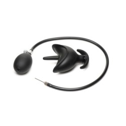 Aufblasbarer Analplug aus Silikon - Schwarz