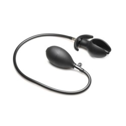 Plug Anal Inflable de Silicona - Negro
