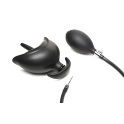 Plug Anal Inflável de Silicone - Preto