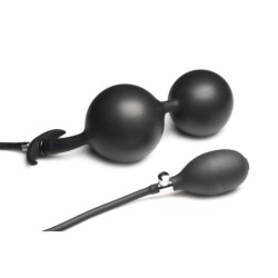 Plug Anal Gonflable en Silicone - Noir