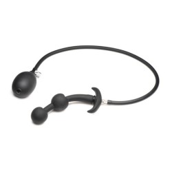 Plug Anal Inflável de Silicone - Preto