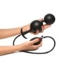 Plug Anal Inflável de Silicone - Preto