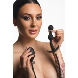 Silikonowy Plug Analny Powiększający Się - Czarny