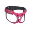 Imbracatura con bretelle in pelle Bodice Deluxe - Rosa