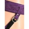 Luxus Lederkorsett mit Harness - Lila