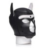 Capucha BDSM de Cachorro con Púas - Negro/Blanco