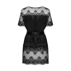 Sensuaalne must kimono XS/S