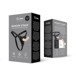Dildo con arnés para atar - Curvado