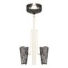 Rosy Gold - Menottes et Collier en Dentelle - Noir