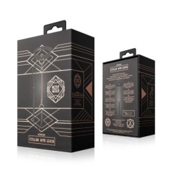 Rosy Gold - Obojok s vodítkom - Čierna