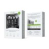 Set di plug anali con vibratore bullet - Nero