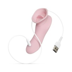 Kliitoriskiihottaja stringeillä - Pinkki