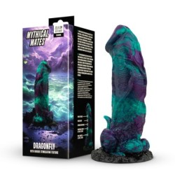 Mythical Mates - Violetinis ir žalias Svirplio formos Dildo