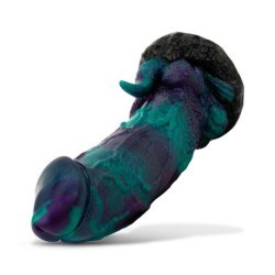 Mythical Mates - Violetinis ir žalias Svirplio formos Dildo