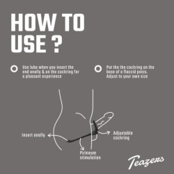 Vibrador de próstata triplo Teazers com controlo remoto