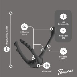 Vibrador de próstata triplo Teazers com controlo remoto