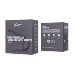Vibrador de próstata triplo Teazers com controlo remoto