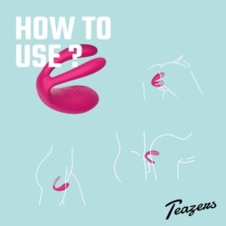 Teazers vibrator för par med fjärrkontroll