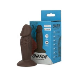 Ρεαλιστικό δονητή Charlie με βεντούζα - 11,5 εκ