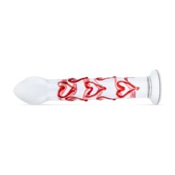 Gildo - Klaasist dildo G-punkti/eesnäärme jaoks südametega nr 30