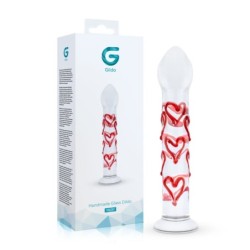 Gildo - Klaasist dildo G-punkti/eesnäärme jaoks südametega nr 30