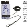 Nocturnal Halsband und Leine Leder Verstellbar Schwarz