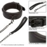 Nocturnal Halsband und Leine Leder Verstellbar Schwarz