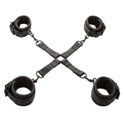 Nocturnal Conector Hog Tie Justerbart Läder Svart